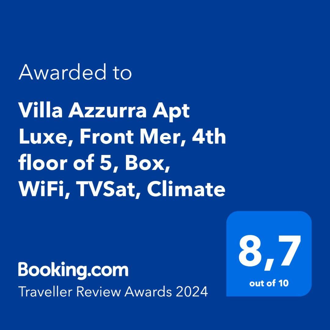 Villa Azzurra Menton Apt Luxe, Front Mer, 4Th Floor Of 5, Wifi, Tvsat, Climate Exterior photo